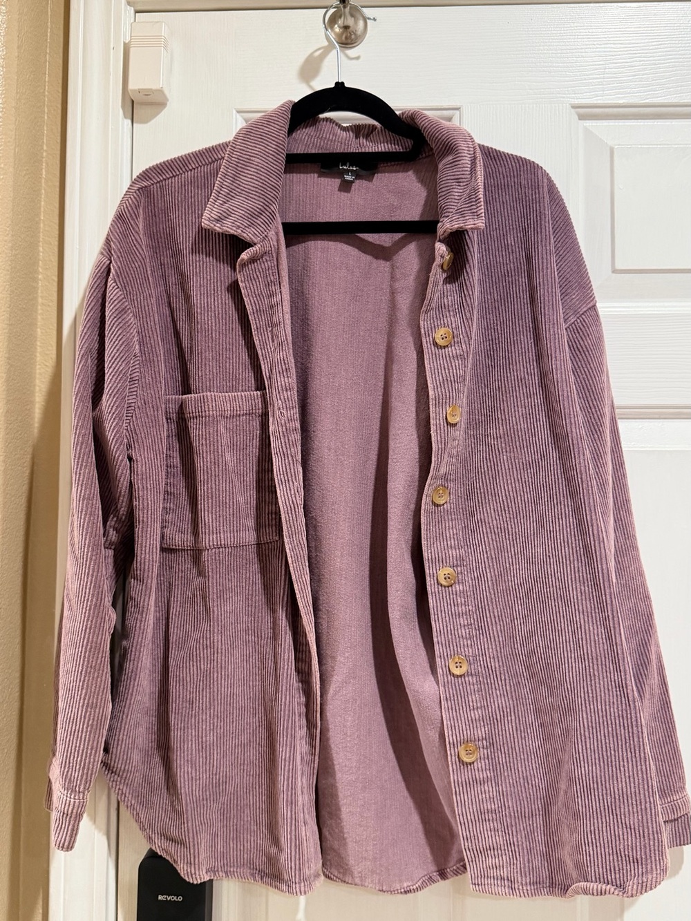 Lulu's Dusty Mauve Corduroy Button-Up Shacket